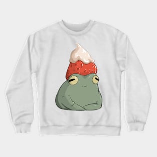 Strawberries and Cream Froggy Crewneck Sweatshirt